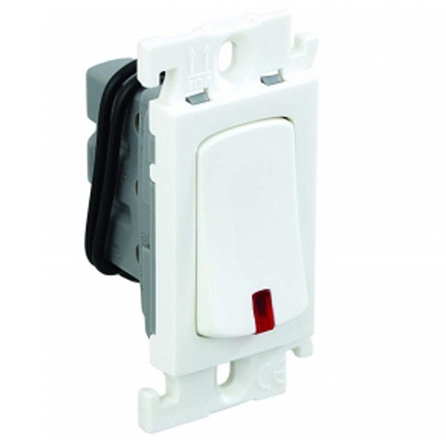 Mylinc 16 Amp One-Way SP Switch With Indicator - White