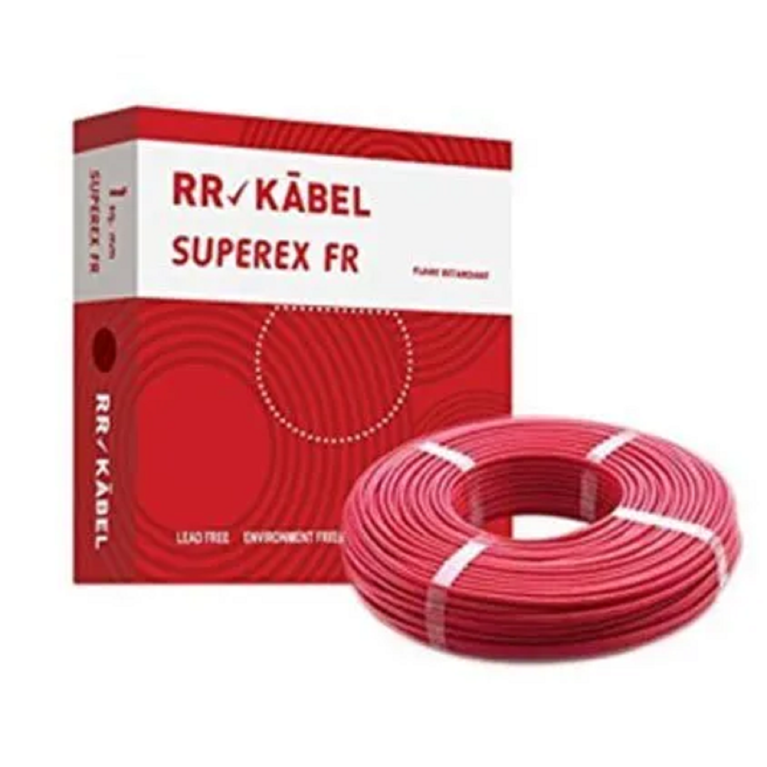 1.0 Sqmm RR FR Single Core Copper Wire 90 MTR With PVC Insulated for House 38 Industrial (Red)