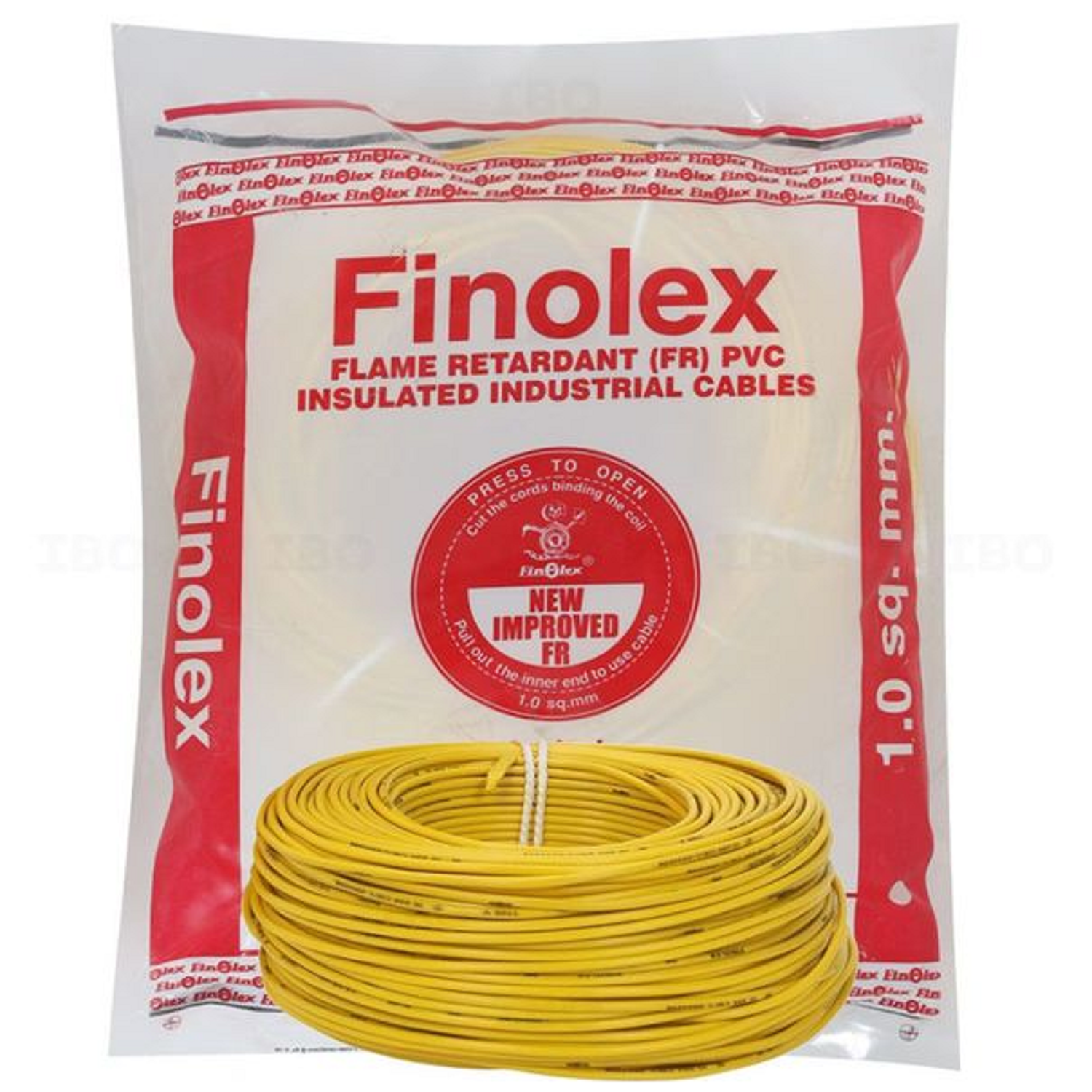 1.0 Sqmm Finolex FR Single Core Copper Wire (180 Mtr) With PVC Insulated for Domestic 38 Industrial 