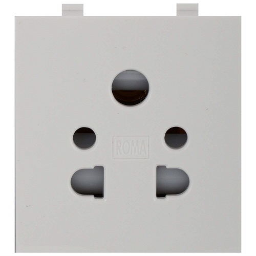 Anchor Roma  10Amp, Multipin Socket (2Module) - White