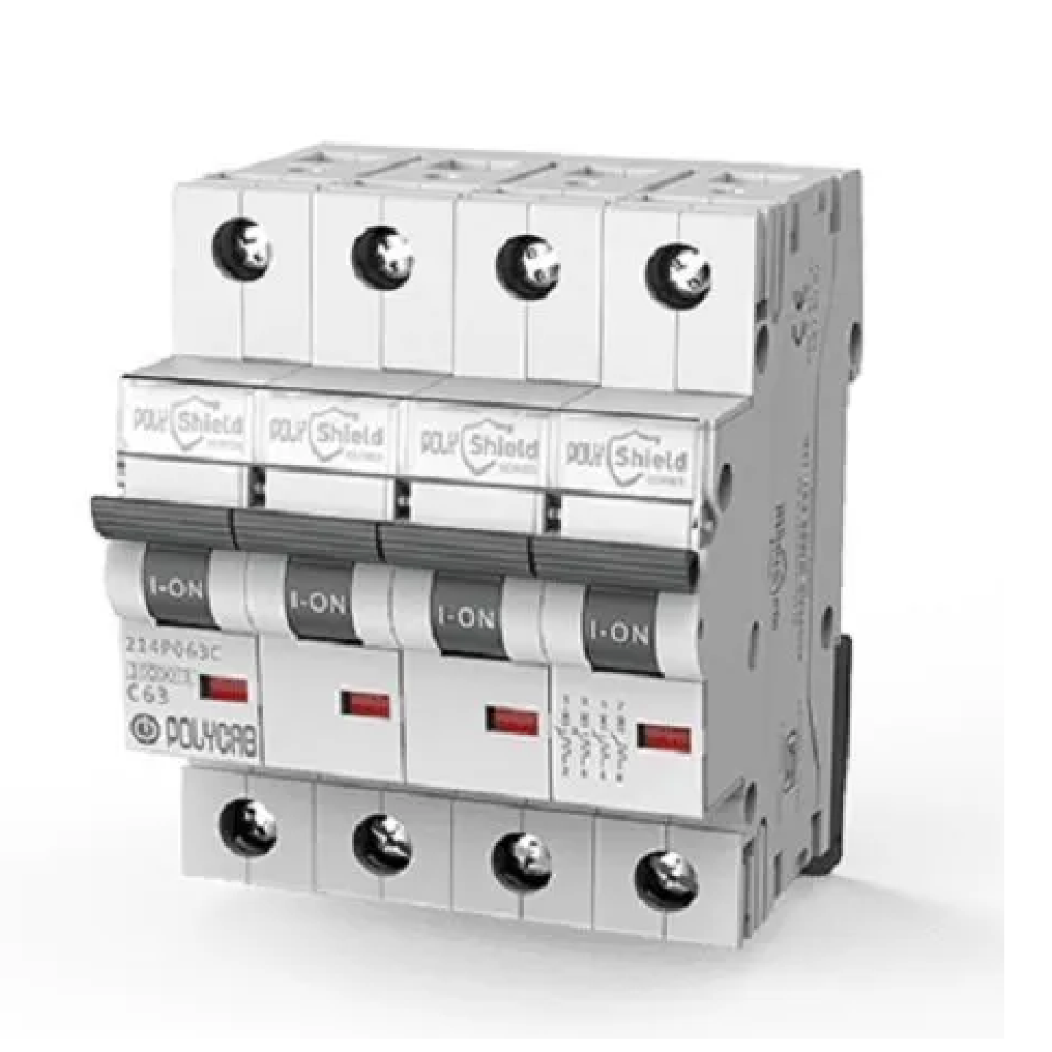 Polycab (10K) 40 Ampere 4-Pole (FP) Polycarbonate MCB