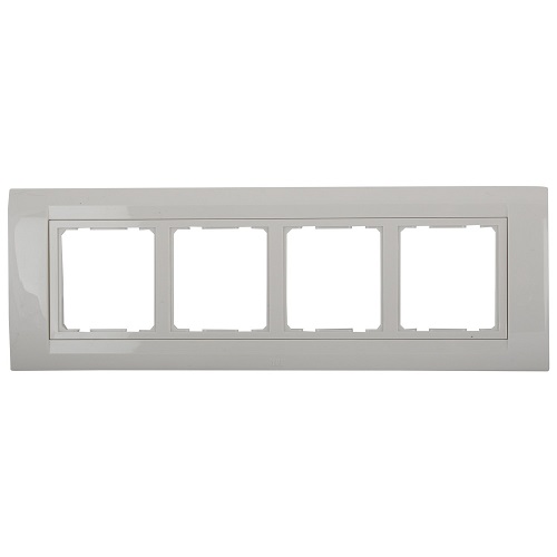 Anchor Roma 8 Module Horizontal Tresa Plate with Frame (White)