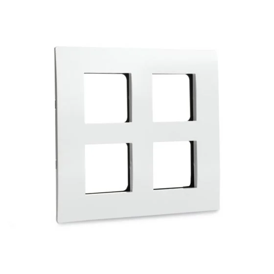 Opale 8 M Grid With 8 M Cover Plate(Square)  Schneider - White