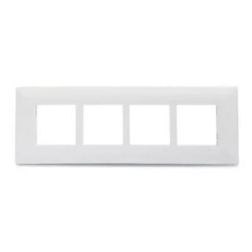 Schneider Livia 8 Module(Square) Grid Cover  plate white