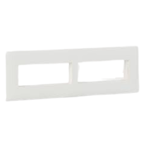 Legrand Mylinc 8 Modular Horizontal Cover Plate With Base Frame -White