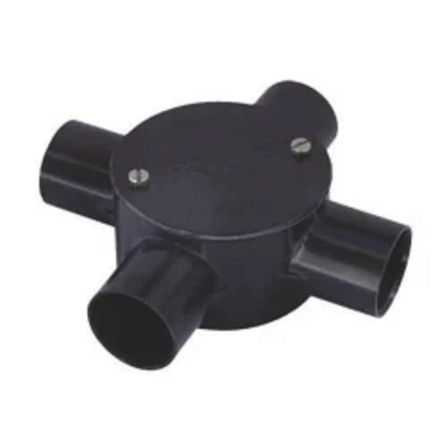 25 MM Precision Four-Way Flate Junction Box Black And Heavy Duty