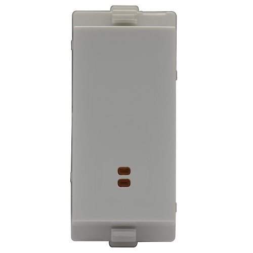 LT Engem 16 Amp, 1 Way Switch with Indicator, 1 Module- White