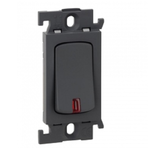  Legrand Mylinc 16 A 1-Way SP Switch With Indicator - Black