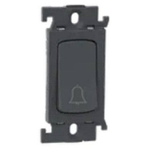  Legrand Mylinc 6A Bell Push Switch ,1Module - Black