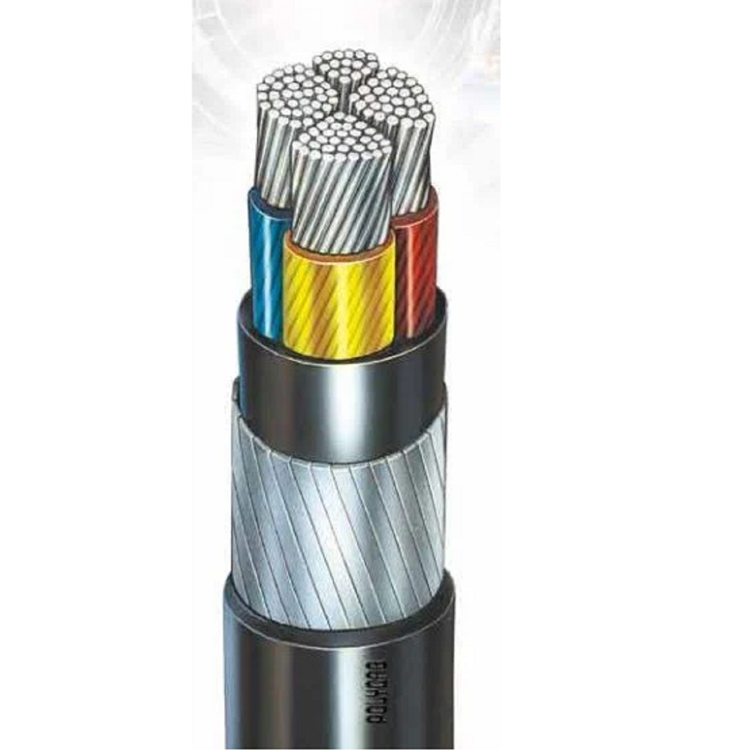 120 Sqmm Polycab Aluminium Armoured Cable (11 KV) For Domestic 38 Industrial Use Round Shape