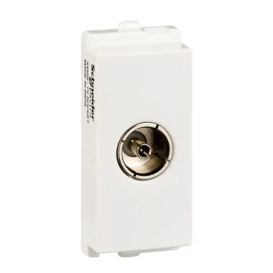 TV Socket Outlet ,Schneider Opale 1 Module - White